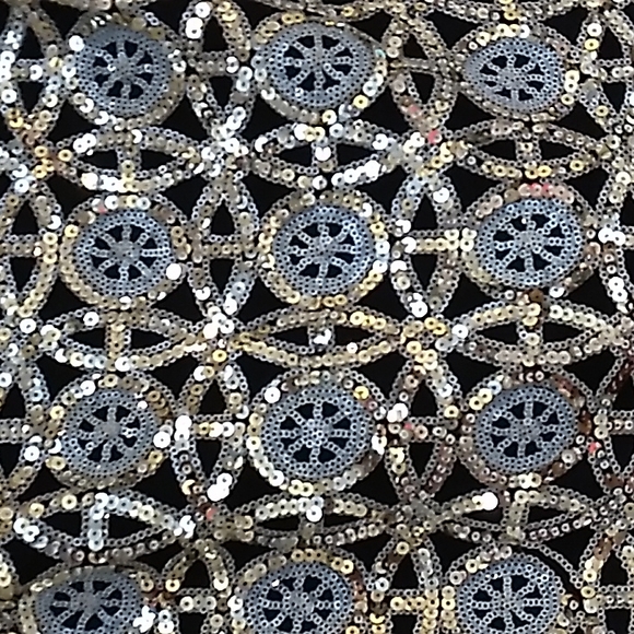 VINCE CAMUTO BLACK DRESS W/SEQUINS Ladies SZ 2 - Picture 2 of 11